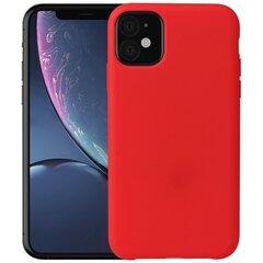 Твердый силиконовый чехол (TPU) – красный (iPhone 11) цена и информация | Чехлы для телефонов | pigu.lt