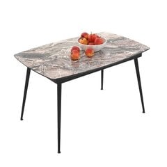 Sulankstomas valgomojo stalas Podrez Yense 125, cosmos glossy kaina ir informacija | Virtuvės ir valgomojo stalai, staliukai | pigu.lt