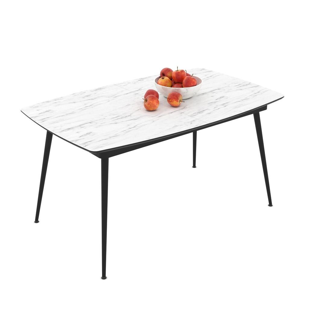 Sulankstomas valgomojo stalas Podrez Yense 145, marmo mat цена и информация | Virtuvės ir valgomojo stalai, staliukai | pigu.lt