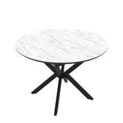 Круглый раскладной обеденный стол Podrez DOBOK 110, marmo mat цена и информация | Кухонные и обеденные столы | pigu.lt