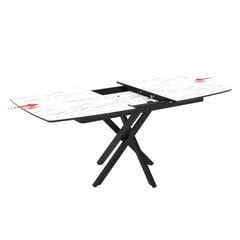 Раскладной обеденный стол Podrez FILIS 145, marmo mat цена и информация | Кухонные и обеденные столы | pigu.lt