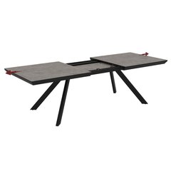 Раскладной обеденный стол Podrez CORIN 200, irony mat цена и информация | Кухонные и обеденные столы | pigu.lt