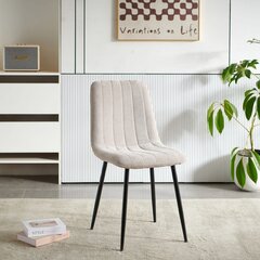 Кухонный обеденный стул Podrez JET, бежево-серый цена и информация | Стулья для кухни и столовой | pigu.lt
