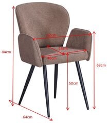 Kėdė Podrez RIO, oranžinė kaina ir informacija | Virtuvės ir valgomojo kėdės | pigu.lt