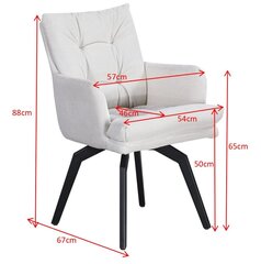 Kėdė Podrez LEO, baltas kaina ir informacija | Virtuvės ir valgomojo kėdės | pigu.lt