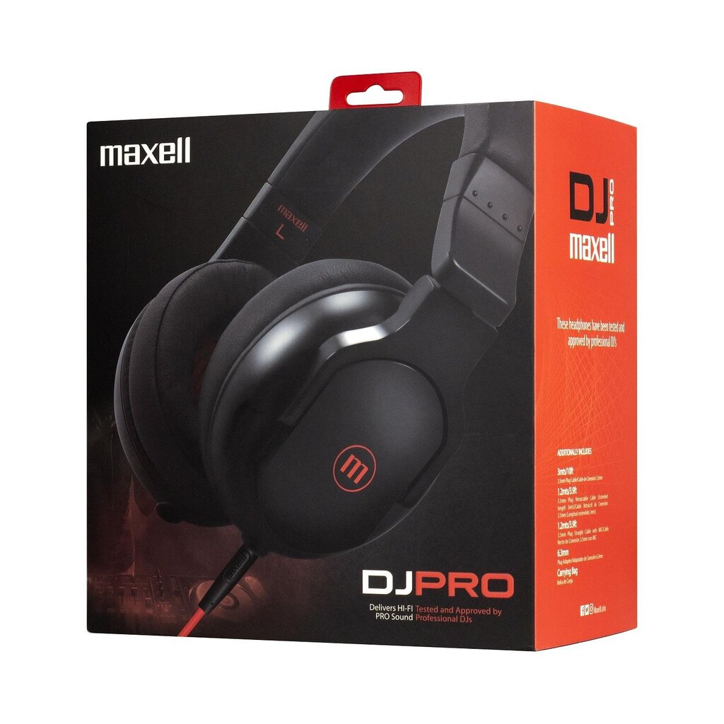 Maxell HP-DJPRO Black цена и информация | Ausinės | pigu.lt