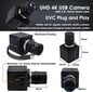 Svpro internetinė kamera, 4K Ultra HD, 2,8–12 mm, juoda kaina ir informacija | Kompiuterio (WEB) kameros | pigu.lt