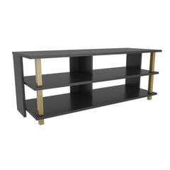 TV stovas Asir, 120x44,6x47,4 cm, auksinis/pilkas цена и информация | Тумбы под телевизор | pigu.lt