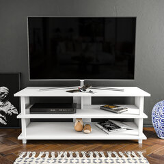 TV stovas Asir, 120x44,6x47,4 cm, baltas kaina ir informacija | TV staliukai | pigu.lt