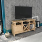 TV stovas Asir, 120x29,9x60,6 cm, rudas kaina ir informacija | TV staliukai | pigu.lt