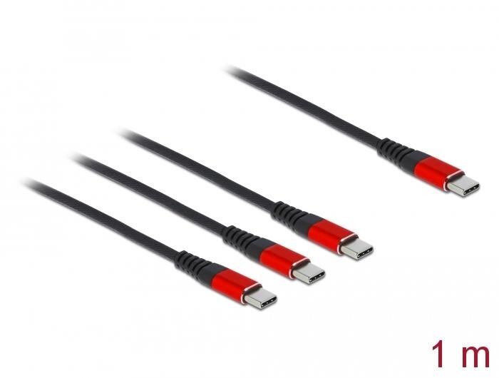 Telefono USB įkrovimo laidas 3 viename kaina ir informacija | Laidai telefonams | pigu.lt