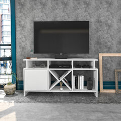 TV stovas Asir, 120x29,9x60,6 cm, baltas цена и информация | Тумбы под телевизор | pigu.lt