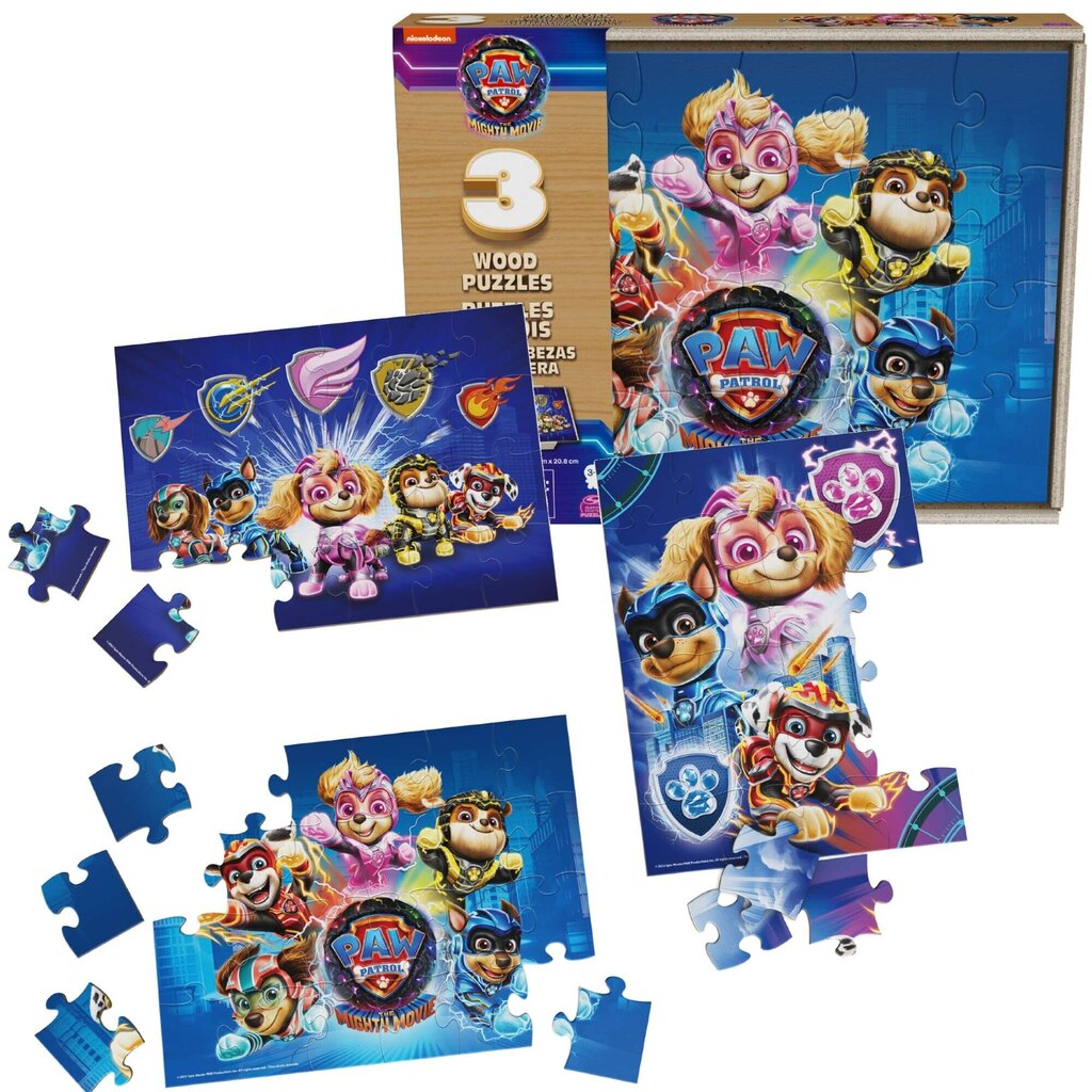 Dėlionės Paw Patrol (šunyčiai Patruliai) The Mighty Movie kaina ir informacija | Dėlionės (puzzle) | pigu.lt