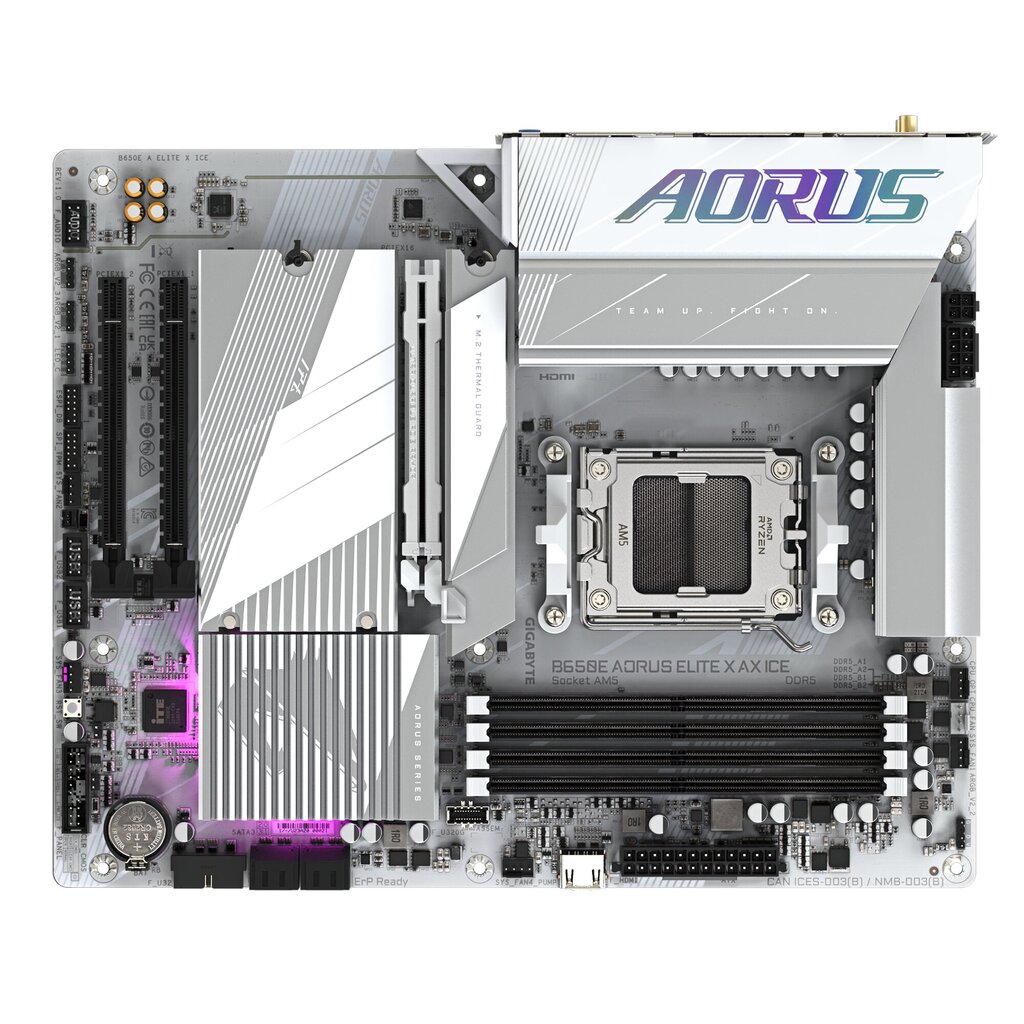 Gigabyte B650E Aorus Elite X AX Ice kaina ir informacija | Pagrindinės plokštės | pigu.lt