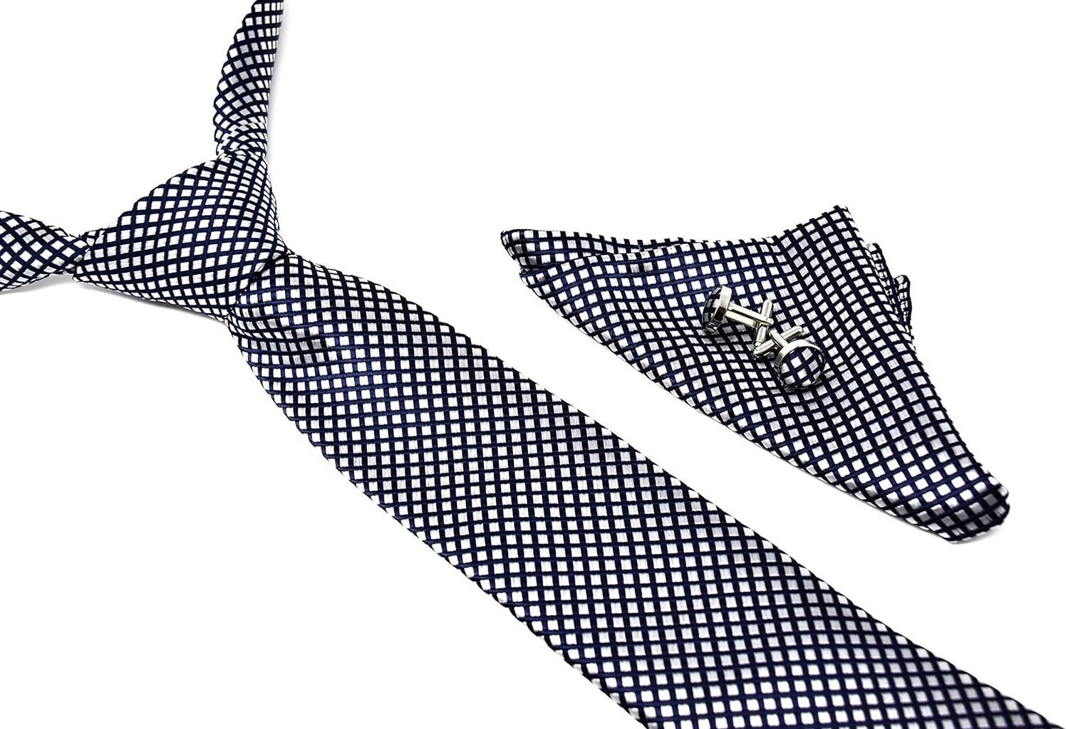 Vyriškas kaklaraištis su sasagom ir nosinaite, šilkiniai цена и информация | Kaklaraiščiai, peteliškės | pigu.lt