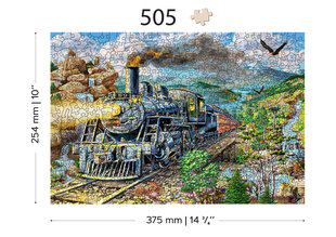 Medinė dėlionė Wooden City Geležinkelis, 505 d. kaina ir informacija | Dėlionės (puzzle) | pigu.lt