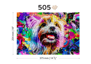 Medinė dėlionė Wooden City Pop Art Yorkshire Terrier, 505 d. kaina ir informacija | Dėlionės (puzzle) | pigu.lt