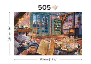 Деревянный пазл-головоломка с уникальными элементами для детей и взрослых Wooden Puzzle Cosy Cabin – 505 pcs цена и информация | Пазлы | pigu.lt