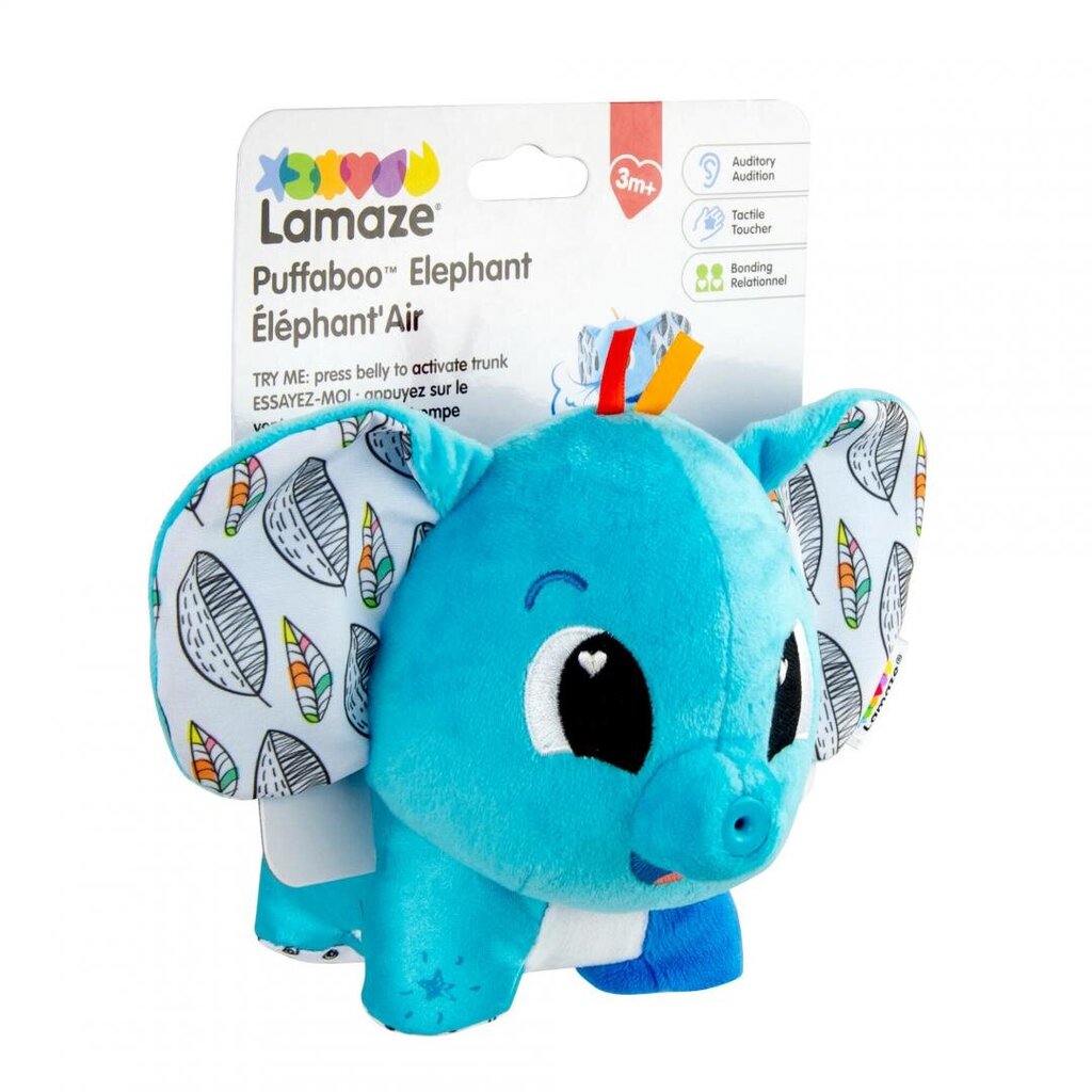 Jutiminis žaislas kūdikiui Dramblys Puffaboo Lamaze цена и информация | Žaislai kūdikiams | pigu.lt