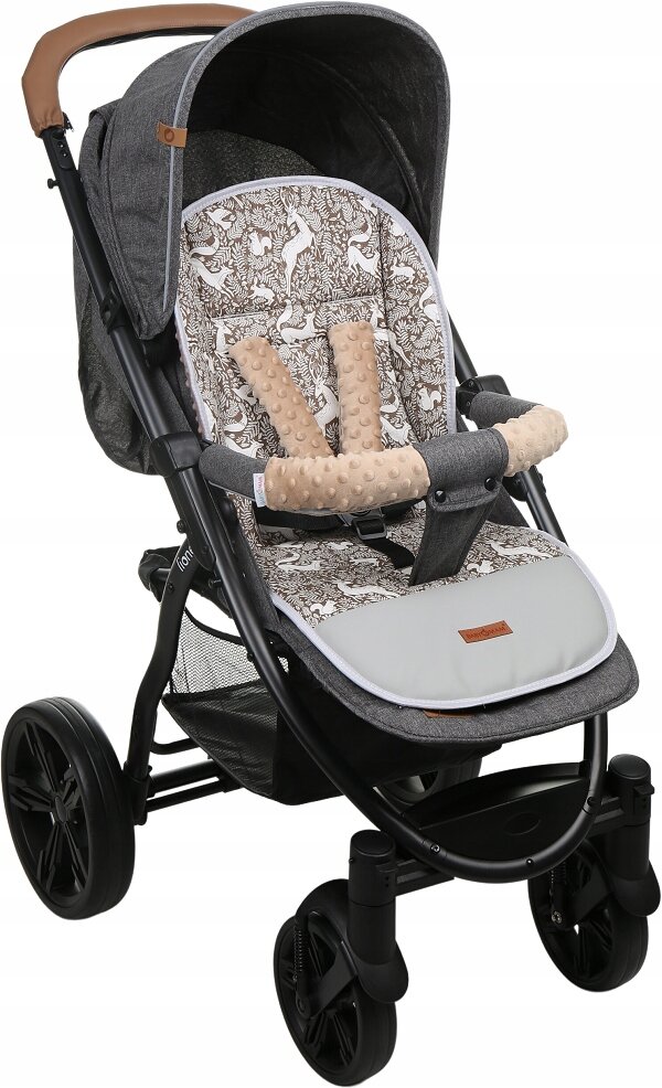 Vaikiško vežimėlio dvipusis įdėklas Babymam, 80x40 cm kaina ir informacija | Vežimėlių priedai | pigu.lt