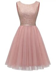 Длинное женское платье, светло-розовое цена и информация | Платья | pigu.lt