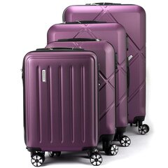 Набор чемоданов Gregorio W3015 18/20/24/28 цена и информация | Чемоданы, дорожные сумки  | pigu.lt