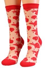 Kojinės moterims Sokisahtel, raudonos kaina ir informacija | Moteriškos kojinės | pigu.lt