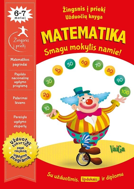 Žingsnis į priekį. Matematika 6–7 metai kaina ir informacija | Lavinamosios knygos | pigu.lt