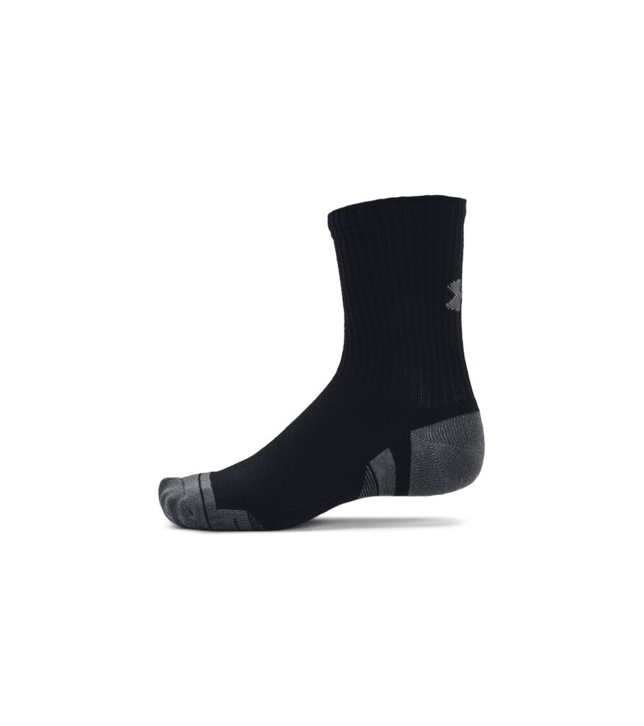 Under Armour kojinės vyrams Ua Performance Cotton, juodos, 3 poros kaina ir informacija | Vyriškos kojinės | pigu.lt