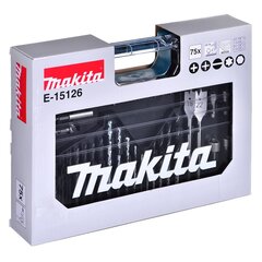 Rinkinys 75 vnt. Makita Me-15126 kaina ir informacija | Mechaniniai įrankiai | pigu.lt