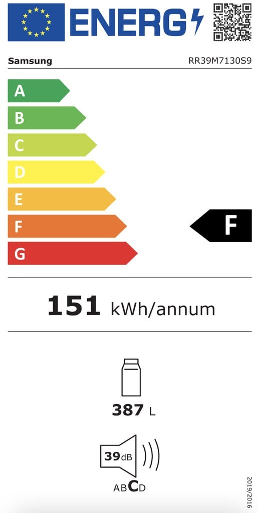 Samsung RR39C7BH5S9/EF kaina ir informacija | Šaldytuvai | pigu.lt