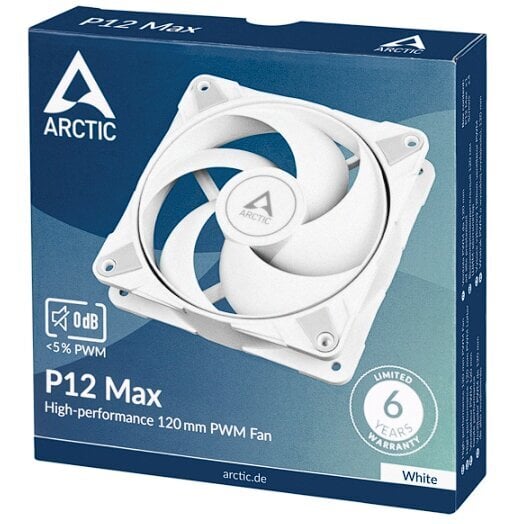 Arctic P12 MAX PVM ACFAN00293A kaina ir informacija | Kompiuterių ventiliatoriai | pigu.lt