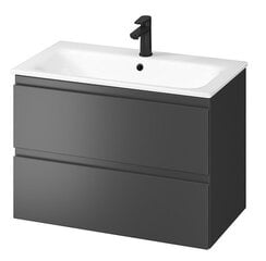 Тумба для ванной комнаты с раковиной Cersanit 894 Moduo-In 80, серый/белый цена и информация | Шкафчики для ванной | pigu.lt