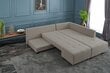 Minkštas kampas Asir Manama Corner Sofa Bed Right, smėlio spalvos kaina ir informacija | Minkšti kampai | pigu.lt