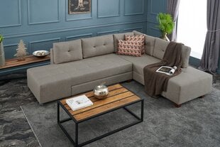 Minkštas kampas Asir Manama Corner Sofa Bed Right, smėlio spalvos kaina ir informacija | Minkšti kampai | pigu.lt