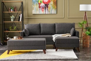 Мягкий угловой диван Asir Bella Mini Corner Sofa Right, серый цена и информация | Угловые диваны | pigu.lt
