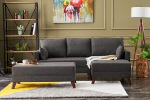 Minkštas kampas Asir Bella Mini Corner Sofa Right, pilkas цена и информация | Угловые диваны | pigu.lt