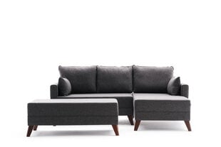 Мягкий угловой диван Asir Bella Mini Corner Sofa Right, серый цена и информация | Угловые диваны | pigu.lt