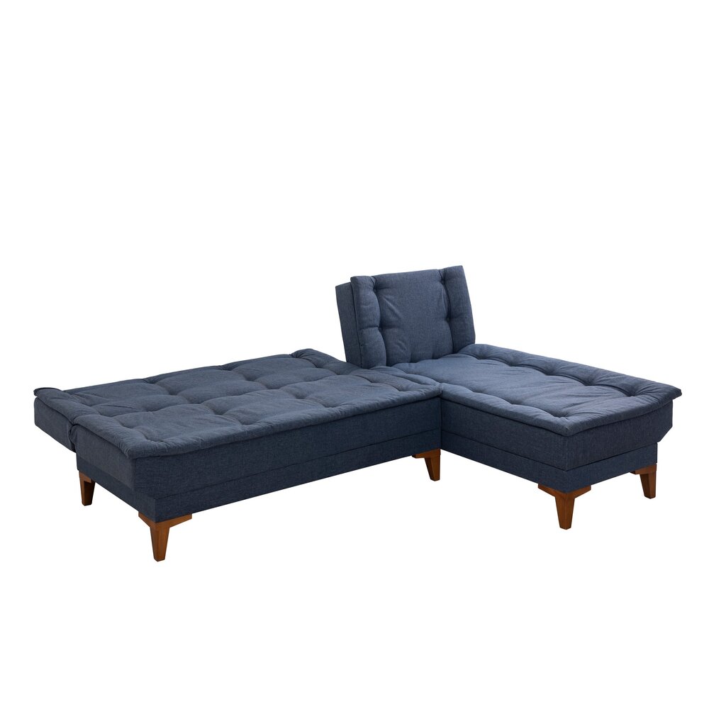 Kampinė sofa-lova Santo - Dark Blue цена и информация | Sofos | pigu.lt