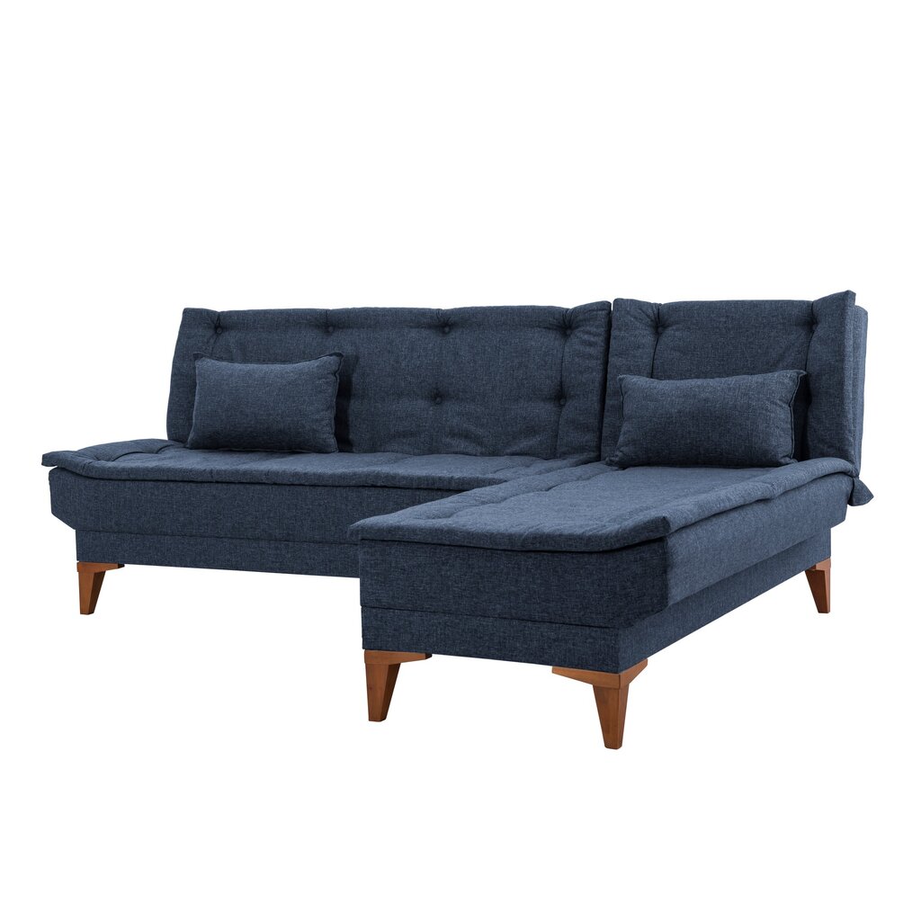 Kampinė sofa-lova Santo - Dark Blue цена и информация | Sofos | pigu.lt