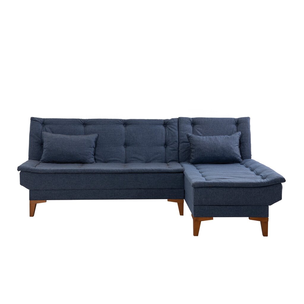 Kampinė sofa-lova Santo - Dark Blue цена и информация | Sofos | pigu.lt