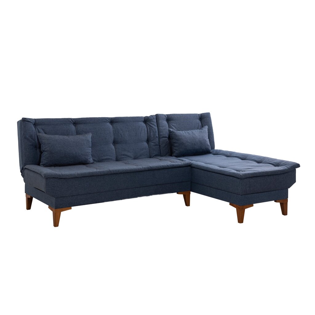 Kampinė sofa-lova Santo - Dark Blue цена и информация | Sofos | pigu.lt