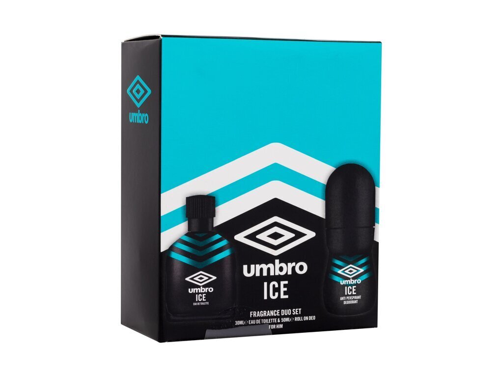 Kosmetikos rinkinys Umbro Ice EDT vyrams: Tualetinis vanduo 30 ml + dezodorantas 50 ml цена и информация | Kvepalai vyrams | pigu.lt