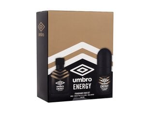 Kosmetikos rinkinys Umbro Energy EDT vyrams: Tualetinis vanduo 30 ml + dezodorantas 50 ml kaina ir informacija | Umbro Kvepalai, kosmetika | pigu.lt