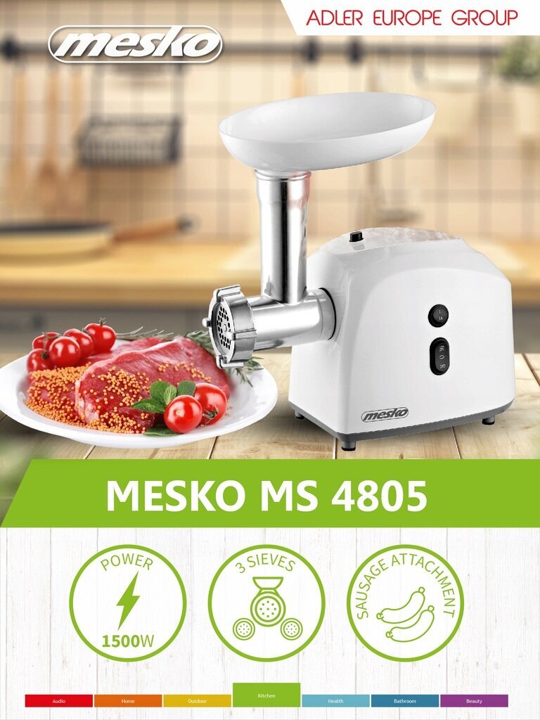 Mesko MS4805 kaina ir informacija | Mėsmalės | pigu.lt