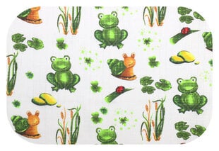 хлопковая пеленка, 70x80, с рисунком мишки цена и информация | Пеленальные доски и пеленки | pigu.lt