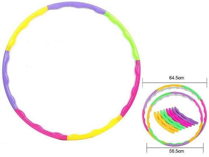 Gimnastikos lankas Hoola Hoop, 64cm, įvairių spalvų kaina ir informacija | Gimnastikos lankai ir lazdos | pigu.lt