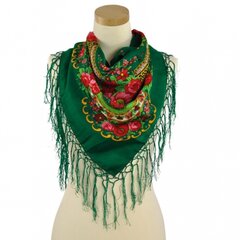 Женский платок с цветами и бахромой 13023-13 цена и информация | Шарф женский | pigu.lt