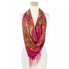 Женский платок с цветами и бахромой 13023-10 цена и информация | Женские шарфы, платки | pigu.lt