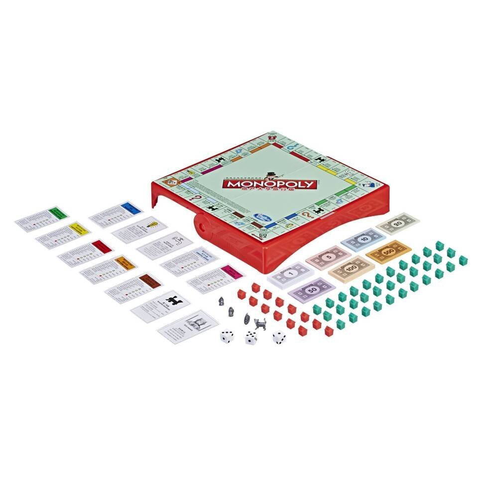 Stalo žaidimas Monopoly Grab&Go Hasbro Gaming, RU kaina ir informacija | Stalo žaidimai, galvosūkiai | pigu.lt